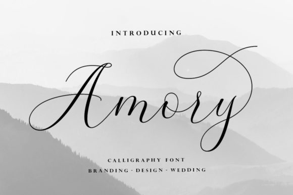 Amory: A Romantic Calligraphy Typeface That Dances