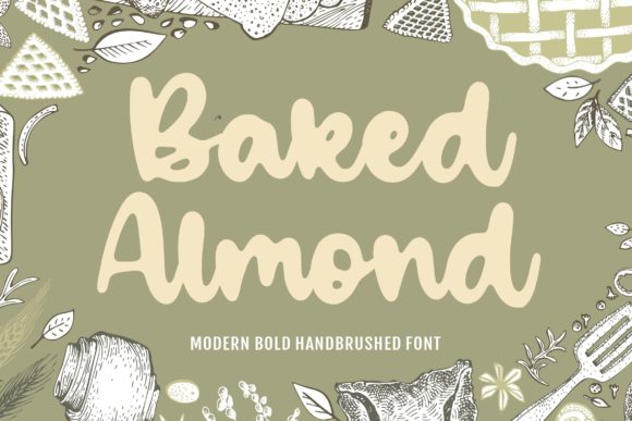 Baked Almond: A Bold, Flowing Handwritten Font for Spectacular Designs
