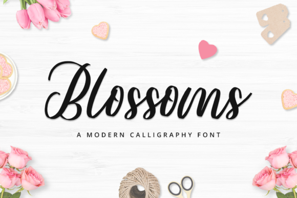 Blossoms – A Romantic Handwritten Script for Gentle Designs