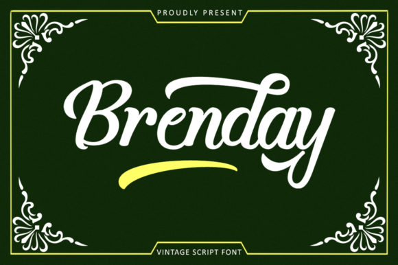 Brenday: Bold Retro Handwritten Font for Creatives
