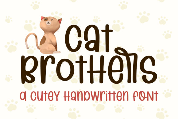 Cat Brothers: A Cute Handwritten Font for Modern Design