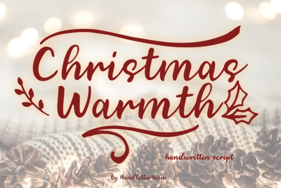 Christmas Warmth: A Handwritten Font for the Season