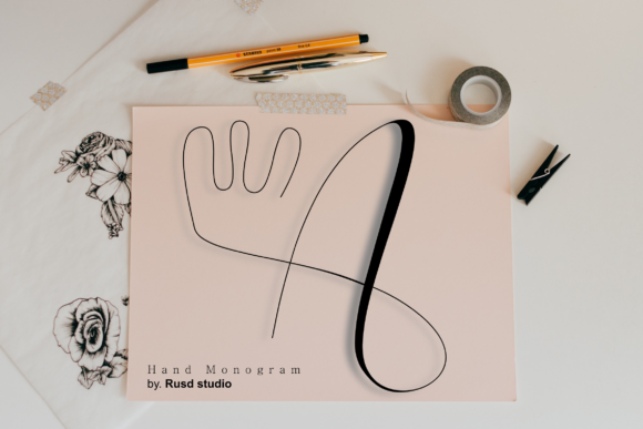 Hand Monogram: The Sweet, Swashy Font That Transforms Ordinary Designs into Keepsake-Quality Creations
