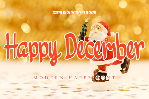 Happy December: A Sweet and Rounded Handwritten Font That Deserves Better Design Choices