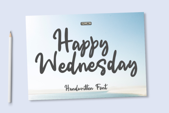 Happy Wednesday: A Handwritten Font That Fits Into Practical Creative Work