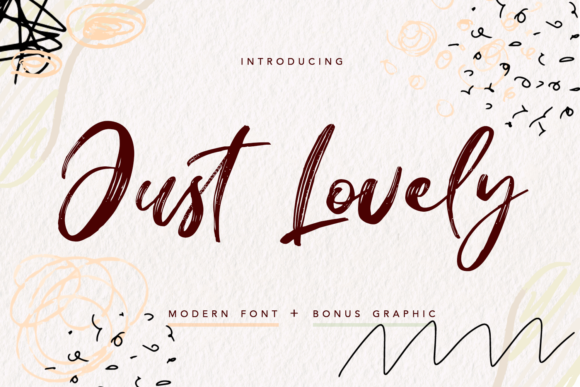 Just Lovely: A Brushed Handwritten Font That Brings Personality to Purposeful Design