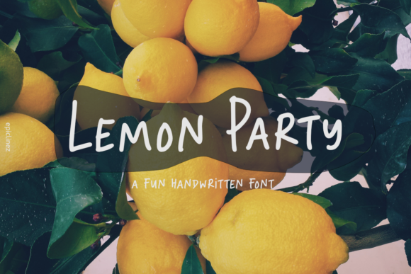 Lemon Party: A Cute and Quirky Handwritten Font for Everyday Creativity