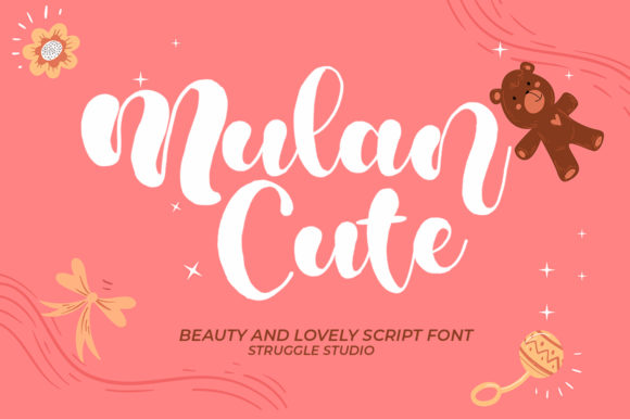 Mulan Cute: A Bold Handwritten Font with Elegant Charm