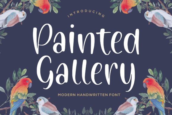 Painted Gallery: A Playful Handwritten Font Worth Trying