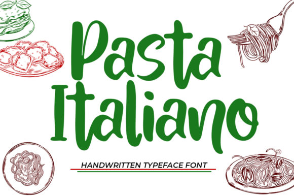 Pasta Italiano: A Sweet Handwritten Font with Delicious Flow
