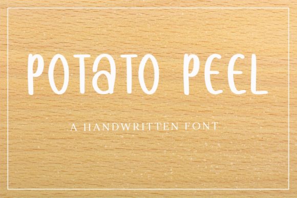 Potato Peel: A Handwritten Font with Character