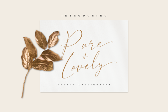 Pure Lovely: Elegant Flowing Handwritten Typeface