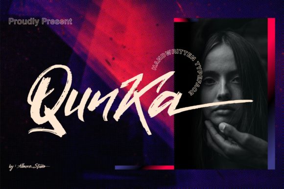Qunka: A Brushed Handwritten Font with Drama and Soul