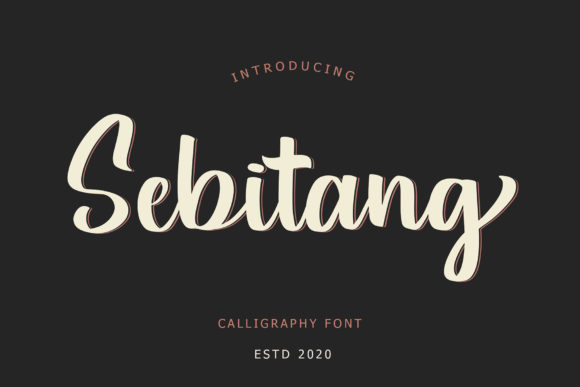 Sebitang: The Graceful Calligraphy Font That Elevates Every Creative Project