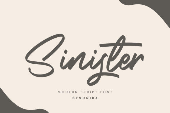 Sinister: How a Modern Brushed Handwritten Font Is Redefining Warmth in Digital Design