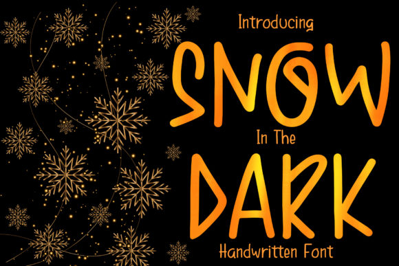 Snow in the Dark: A Warm Handwritten Font for Winter Design Moments