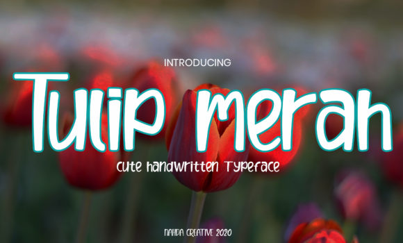 Tulip Merah: A Simple, Natural Handwritten Font That Adds Heart to Every Message